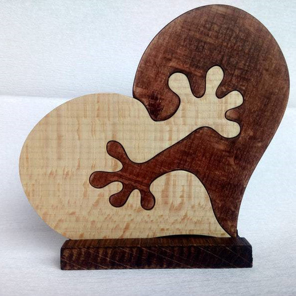 Gift Wooden Heart Love Desktop Ornament Wooden Decoration