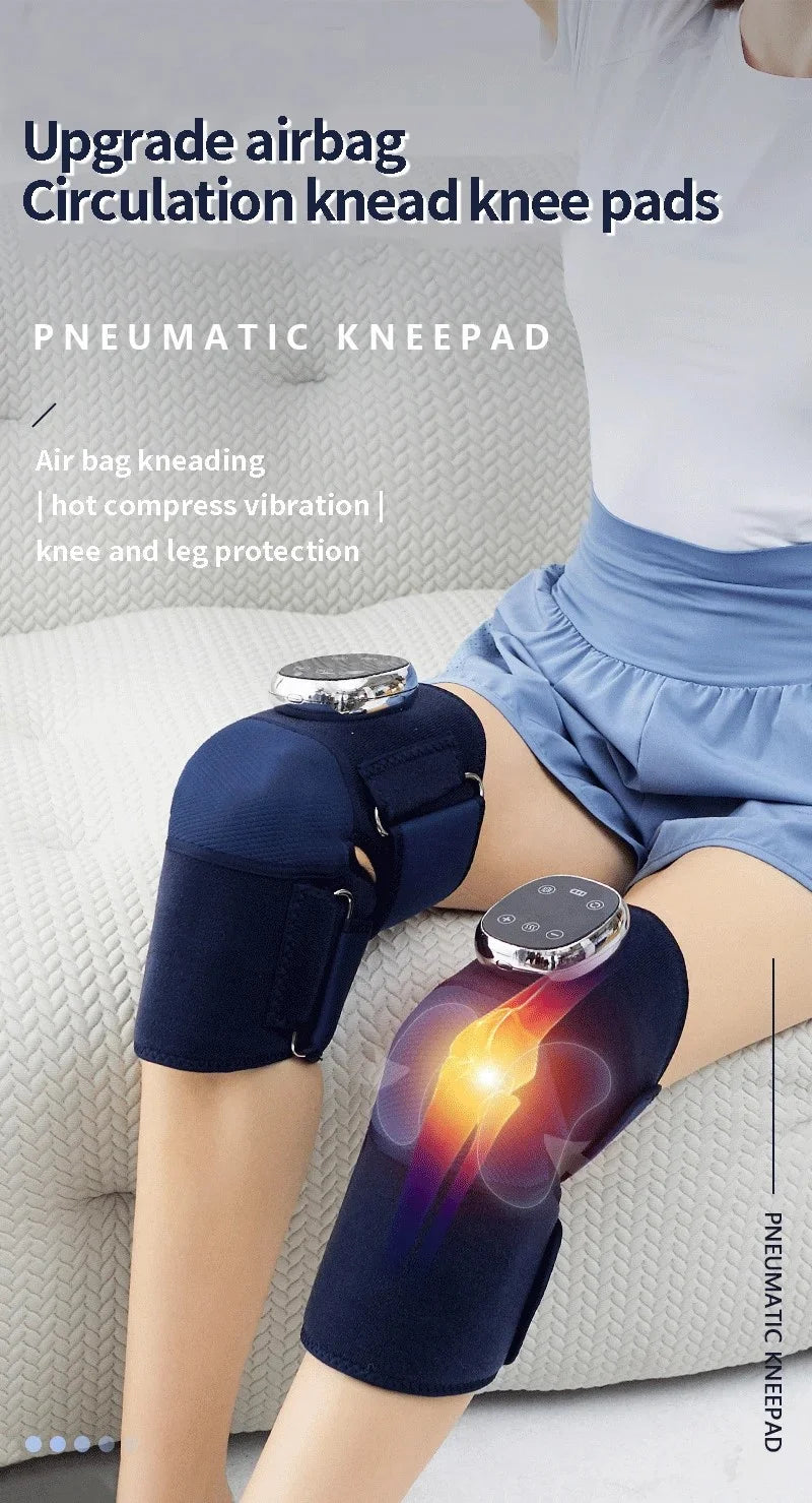 Cordless Electric Knee Joint Massager Air Compression & Hot Compress