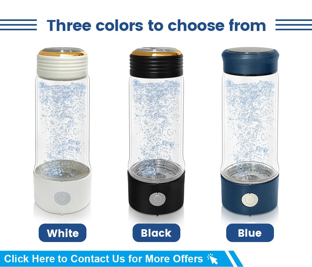 Usb Charging Dupont Hydrogen Water Bottle for Health