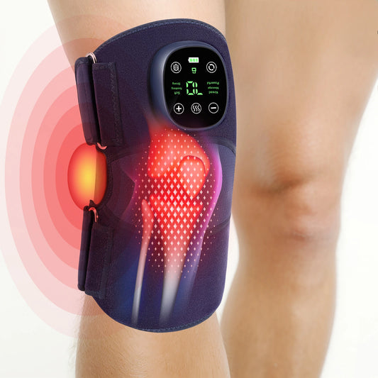 Cordless Electric Knee Joint Massager Air Compression & Hot Compress