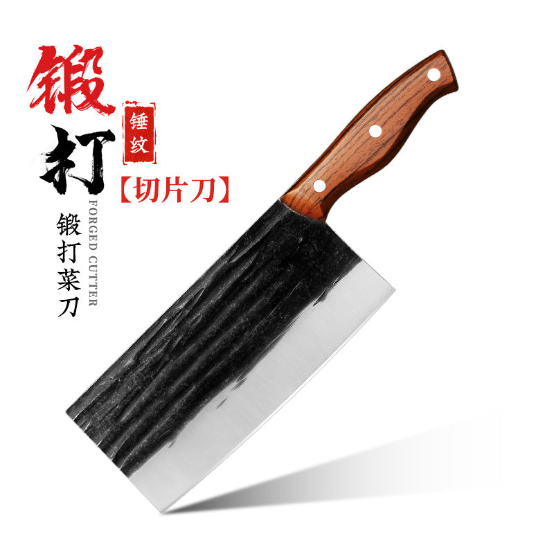 Kitchen Knife Household Stainless Steel Cutting Vegetables Slicing Meat Chopping Knife Super Sharp Forged Knives Wholesale Jianghu Stall Knives