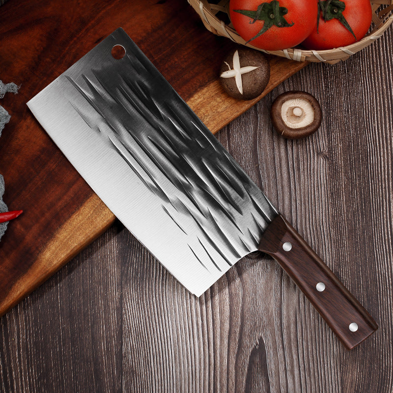 Kitchen Knife Household Stainless Steel Cutting Vegetables Slicing Meat Chopping Knife Super Sharp Forged Knives Wholesale Jianghu Stall Knives
