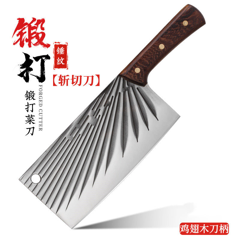 Kitchen Knife Household Stainless Steel Cutting Vegetables Slicing Meat Chopping Knife Super Sharp Forged Knives Wholesale Jianghu Stall Knives