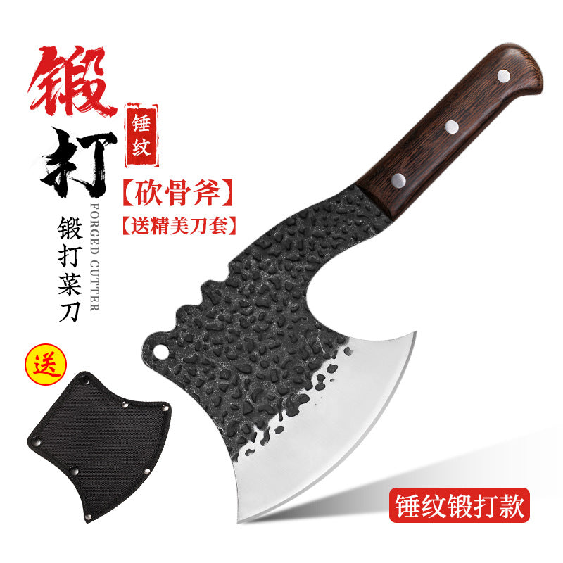 Kitchen Knife Household Stainless Steel Cutting Vegetables Slicing Meat Chopping Knife Super Sharp Forged Knives Wholesale Jianghu Stall Knives