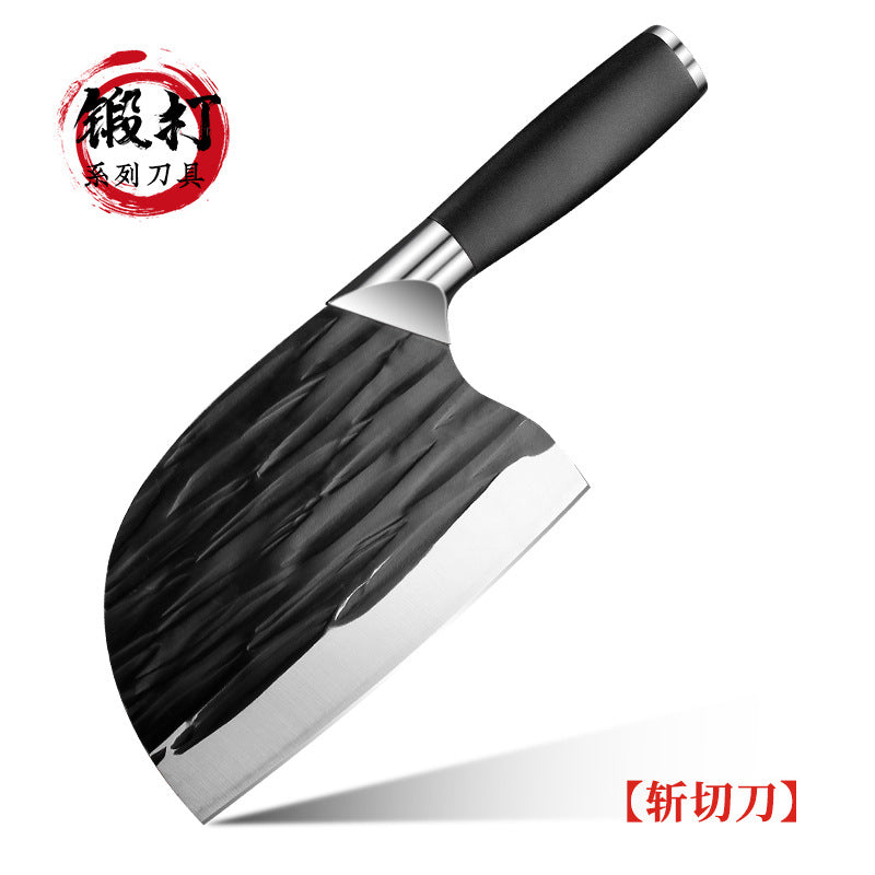 Kitchen Knife Household Stainless Steel Cutting Vegetables Slicing Meat Chopping Knife Super Sharp Forged Knives Wholesale Jianghu Stall Knives