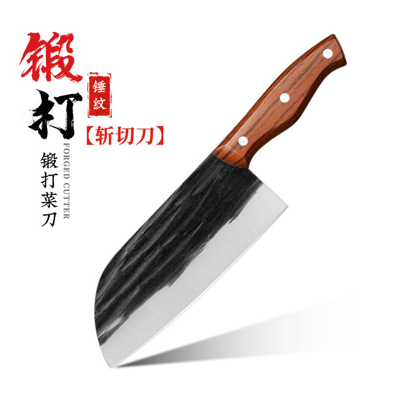 Kitchen Knife Household Stainless Steel Cutting Vegetables Slicing Meat Chopping Knife Super Sharp Forged Knives Wholesale Jianghu Stall Knives